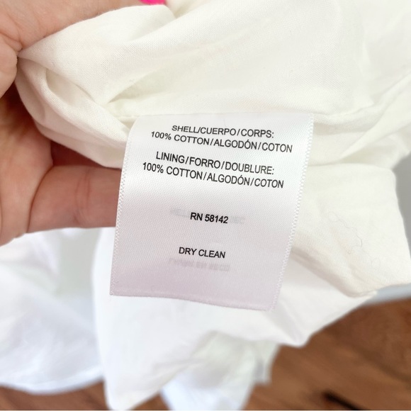 {Gal Meets Glam} Anthropologie Blakely White Cotton Ruffle Midi Dress, Size 2 - Picture 8 of 8